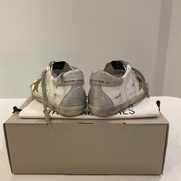 Golden Goose Superstar White Leather/Gold/Silver - Picture 7 of 10